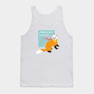 Sakura marten in spring Tank Top